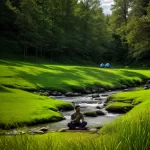 Acampamento e meditação: encontrando a paz na natureza